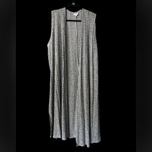 LuLaRoe xl black gray duster split side cardigan
C